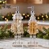 Modern Bathroom Accessories for Christmas Theme Hand Soap Dispenser, Nutcracker/Santa/Snowman/Cookie Man/Christmas Tree Shape, 55 Ounce Santa