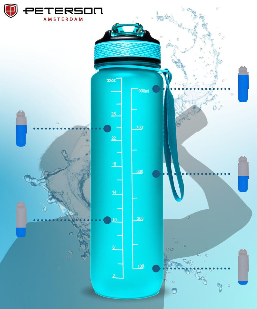 Water bottle 1L PTN HY-8014-1L-9645 Green