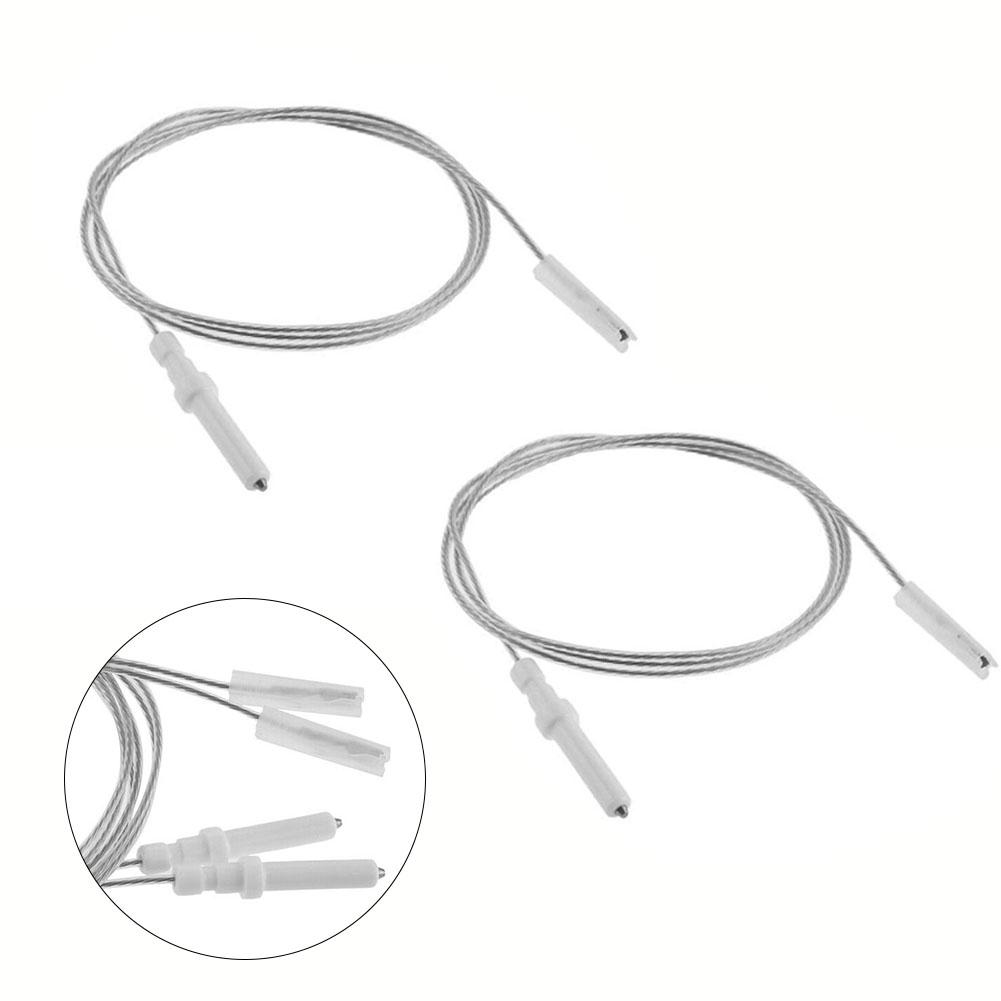 2pcs Gas Cooktop Stove Spare Igniter 35/40/45mm Electrode Spark -Plug 900mm Wire Ignition Ceramic Pin For Gas Cooker Replacement