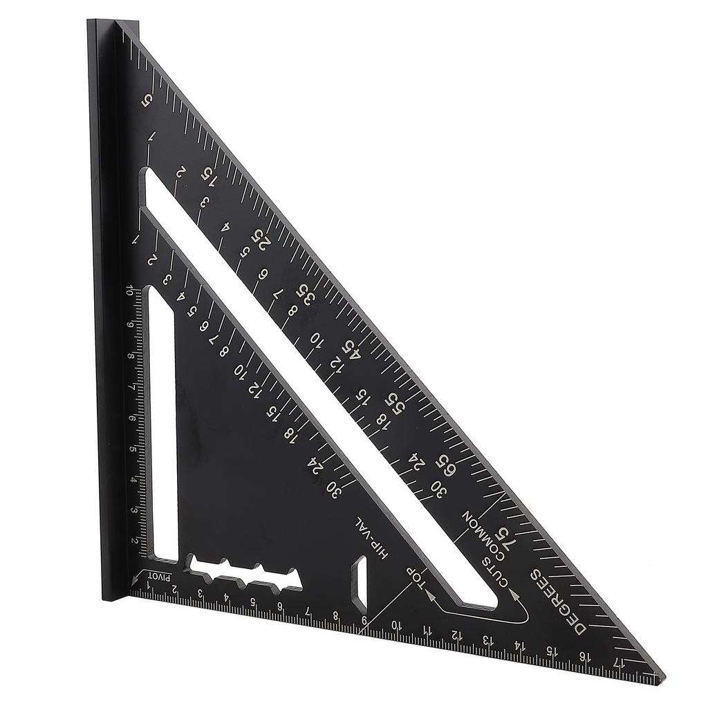 Protractor d'angle pour toiture 7 pouces Alliage d'aluminium Oxydation noire  (  )