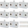 6PCS Cupboard Door Switch White 1A 250V Cupboard Light Control Switch Cupboard Auto Control Switch Push To Wardrobes, Bookcases, Cupboard Doors,