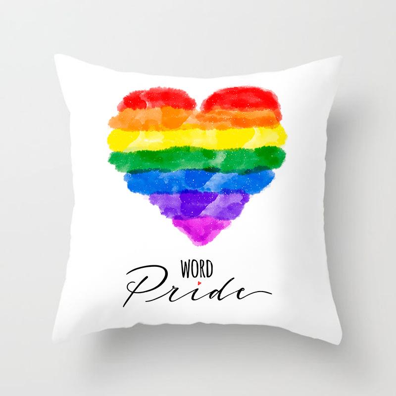 Home Furnishings Simple Golden Sofa Pillow Cover Digitally Printed Car Cushion Cover