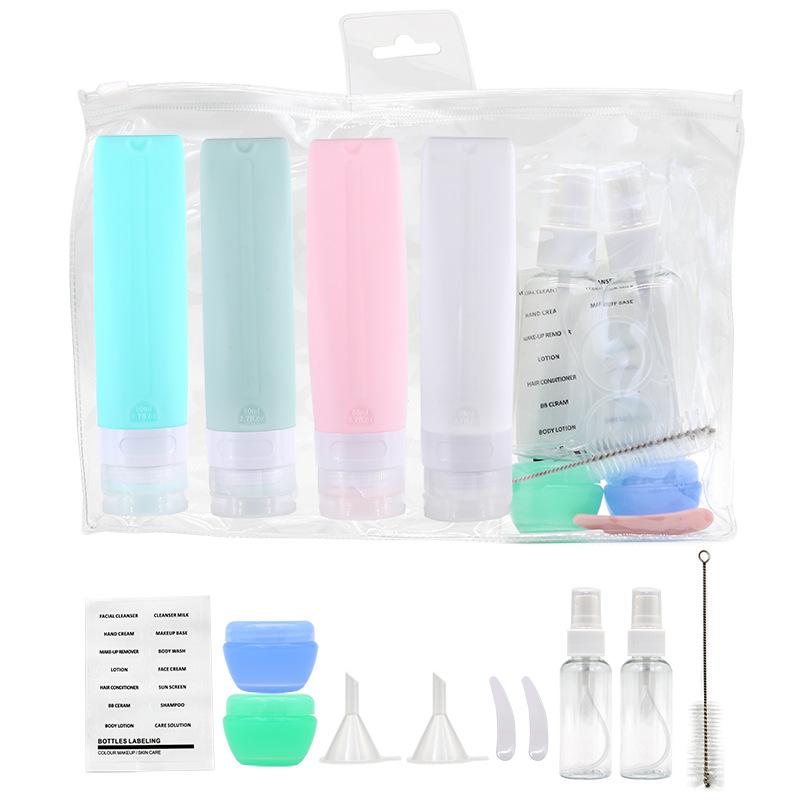 

Refillable Clamshell Packaging Bottle Squeeze Tube Silicone Lotion Container