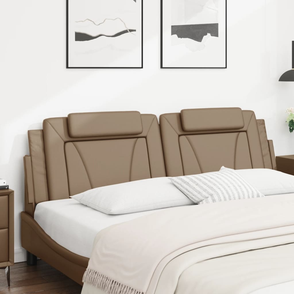 Vidaxl Headboard Pillow, Cappuccino, 180 Cm, Faux Leather