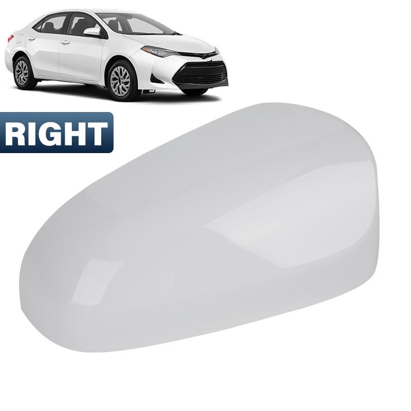

Side Mirror Cover Cap For Toyota Corolla 2014 2015 2016 2017 US Model W/O Turn Signal Light Glossy Black/White/Silver Mirror Cap 1xWhite Right