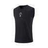 Fitness Series Sport Casual Simple Letter Round Neck Pullover Loose Vest Men Vests Black AVSV045-1