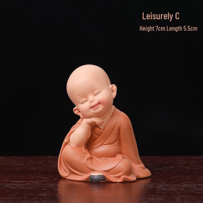 Creative Chinese Monk Ornaments for Home Decor - Living Room, TV Cabinet, Entrance, Tea Table, Study & Office Decorations
