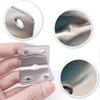 Fixing Brackets Angle 90 Degree Right Angle Corner Bracket, L Shaped Furniture Fixing Corner Brace Joint Corner Connector10pcs