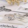 2Pcs Couple Rings Sparkly Zircon For Women And Men Superior Luxury Wedding Jewelry Anniversary Gift