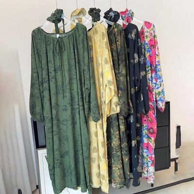 Damen High-End Lyocell Baumwolle Lockerer Pyjama - Langarm, Herbstkleid, Draußen tragbar (2025)