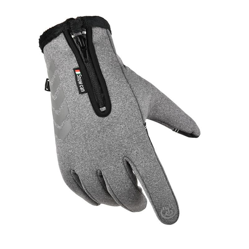 Winter Cycling Gloves Men's and Women's Velvet Warm Windproof Waterproof Non-slip Touch Screen Outdoor Sports Ski Gloves