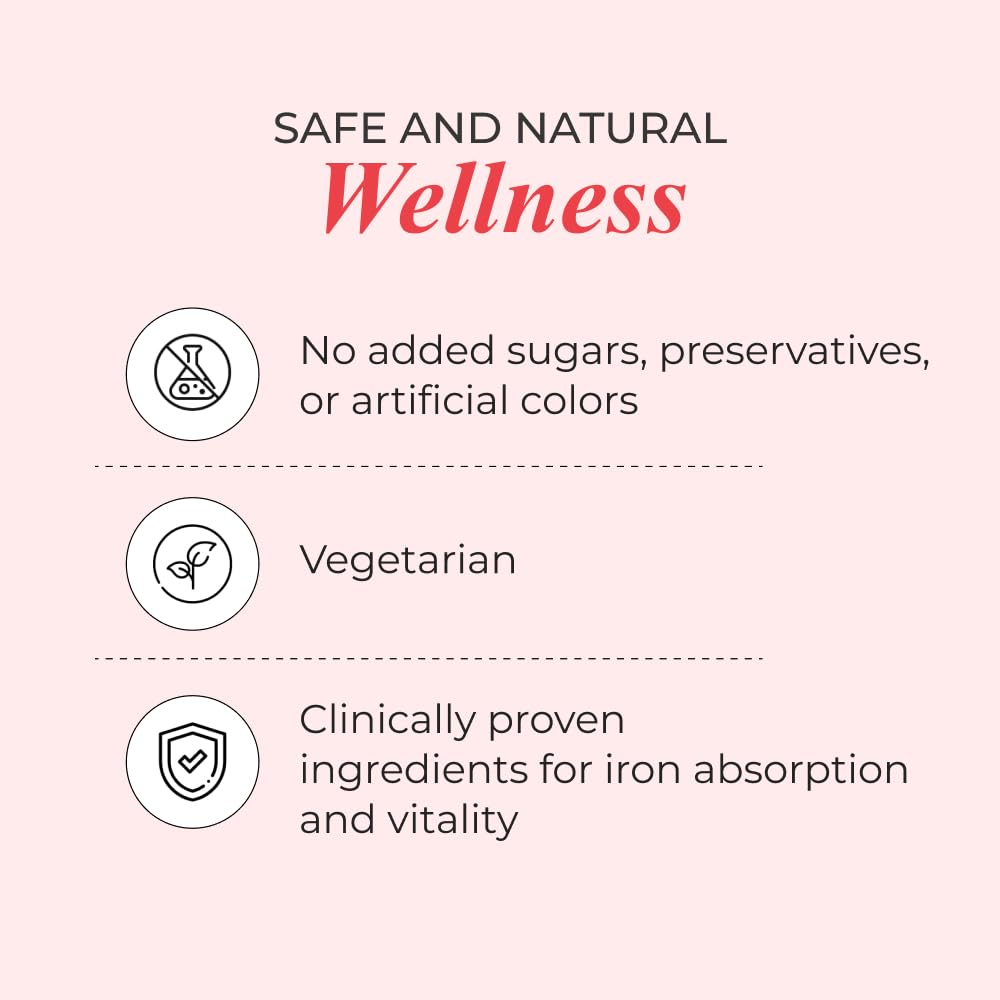 Nutrela Ijzercomplex Vegetarische Natuurlijke Capsules 30 Stuks Pak van 1 voor Energie & Vitaliteit Boost