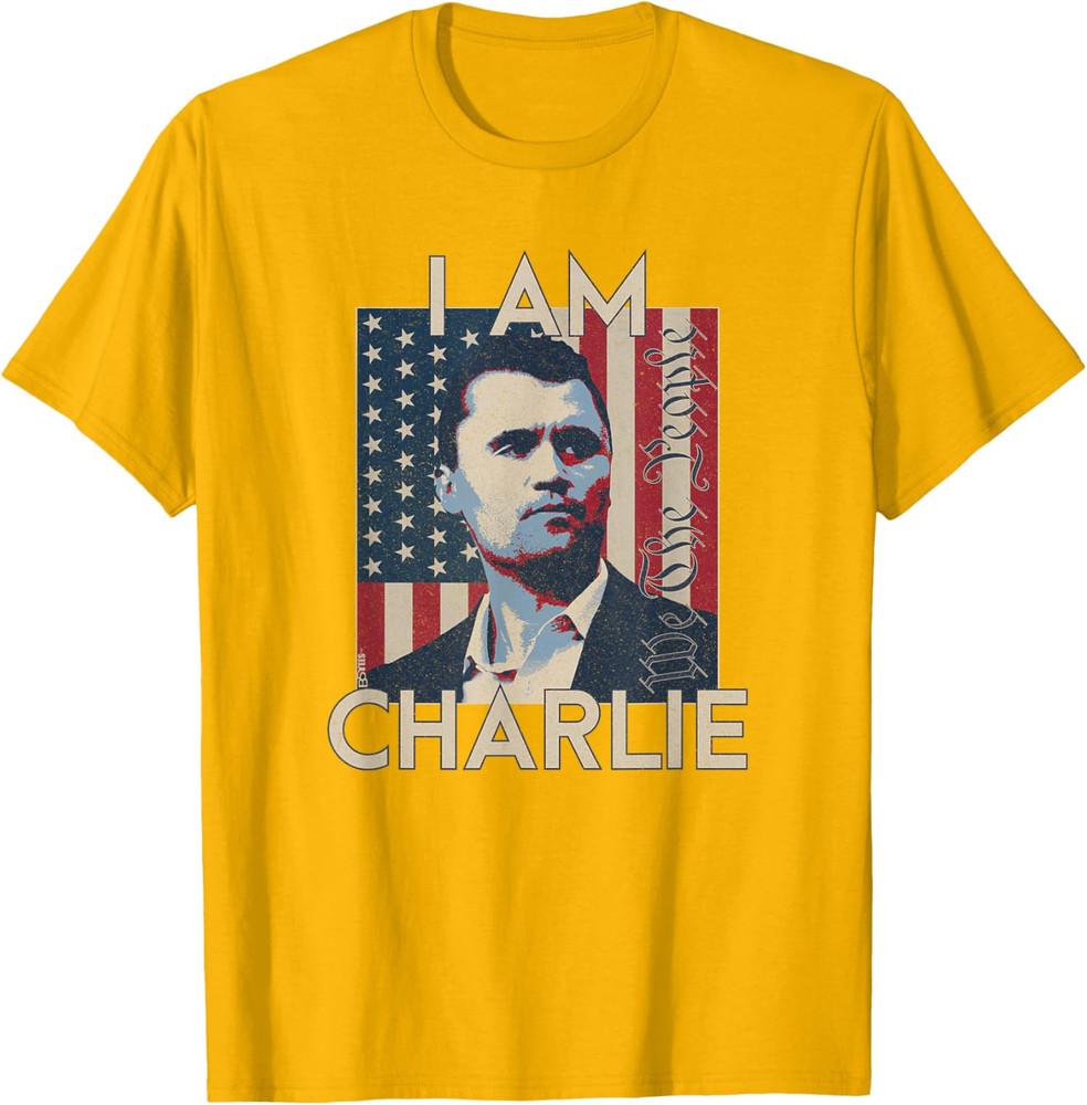 I Am Charlie, We The People, Remember Kirk, US Flag Unisex T-Shirt