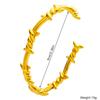 European Stainless Steel Open Cuff Bracelet for Women, Hammer Texture or Thorn Pattern Design, Light Luxury Style.