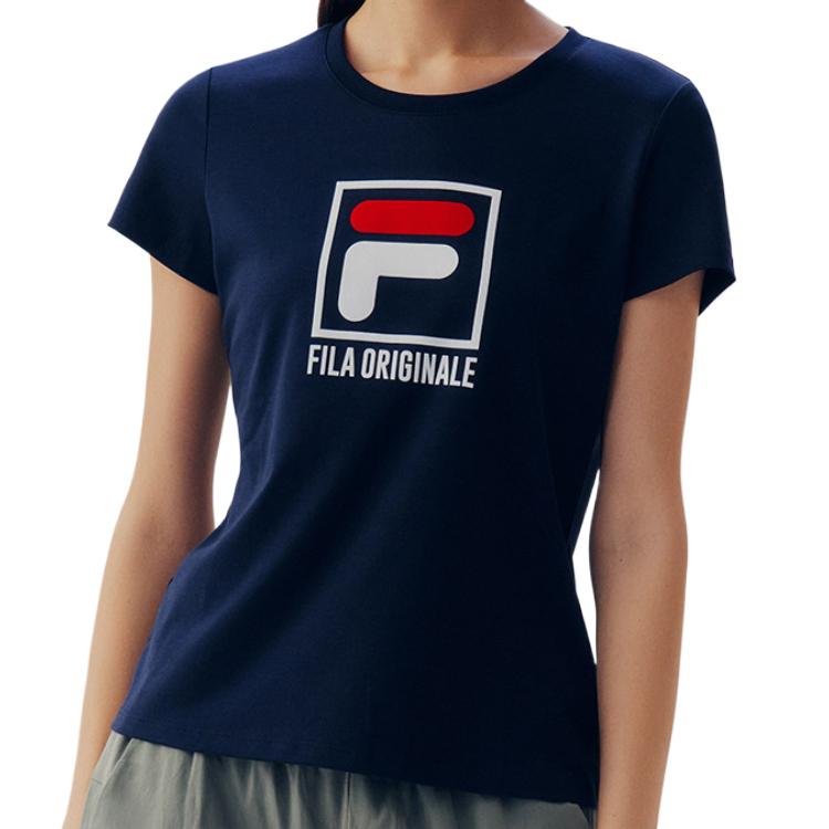 

New FILA ORIGINALE Regular T Shirt Women s Ultramarine Blue F51W048108F-NV M