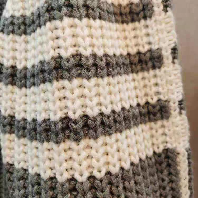 Men's Four-Bar Long-Sleeve Round Neck Sweater – Versatile Autumn/Winter Fashion Pullover