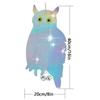 1/2/3Pcs Owl Shape Discs Reflective Bird Pigeon Repellent Scarer Decoy Deterrent Garden