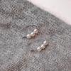 S999 Sterling Silver Pearl Earrings - Simple, Elegant, Anti-Allergic Studs with Hooks