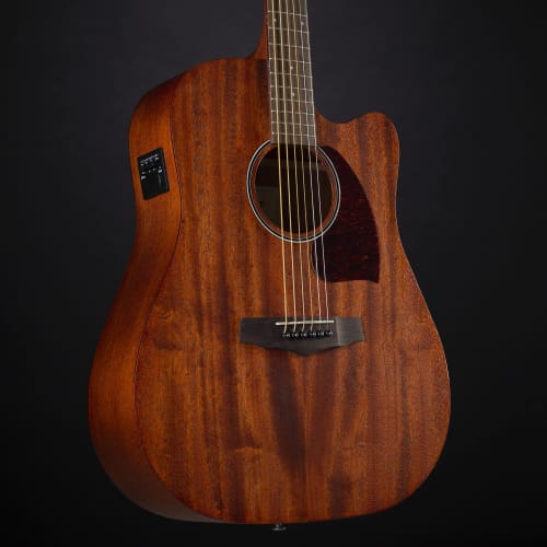 Ibanez Performance Series Dreadnought Acoustic-Electric Guitar, Open-Pore Natural, PF12MHCE-OPN