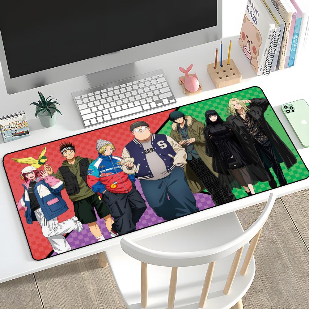 

S-Sakamoto D-Days Mouse Pad Rubber Mat Laptop Xxl Mousepad Notebook Gamer Computer Table Gaming Accessories 600x300x2mm