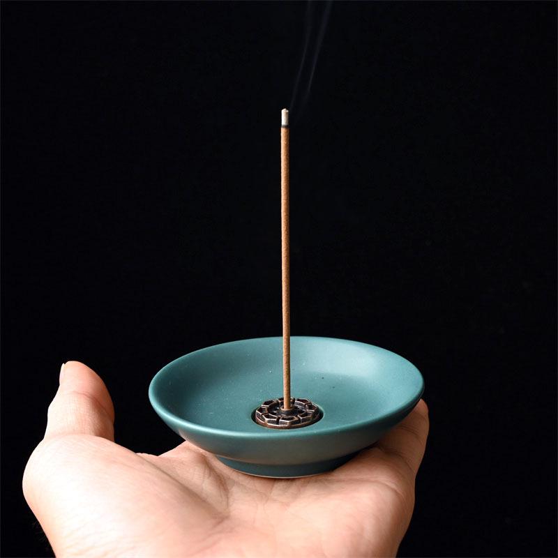 Colorful Small Ceramic Incense Holder for Sandalwood and Agarwood