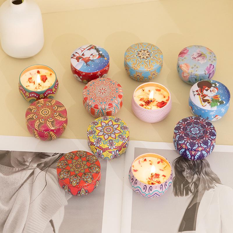 Scented Soy Candle - Romantic Fragrance with Dried Flowers, Ideal for Weddings, Valentine's, Birthdays, and Home Décor
