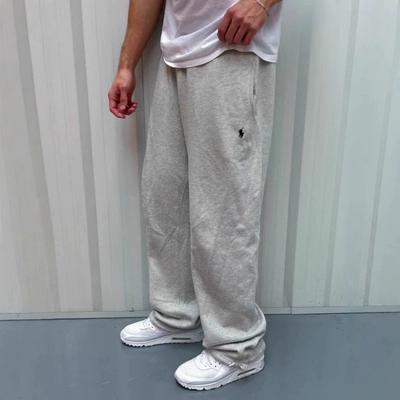 2026 Retro Y2K Streetwear Einfache lockere Jogginghose mit gesticktem Pony, vielseitige lässige lange Hose