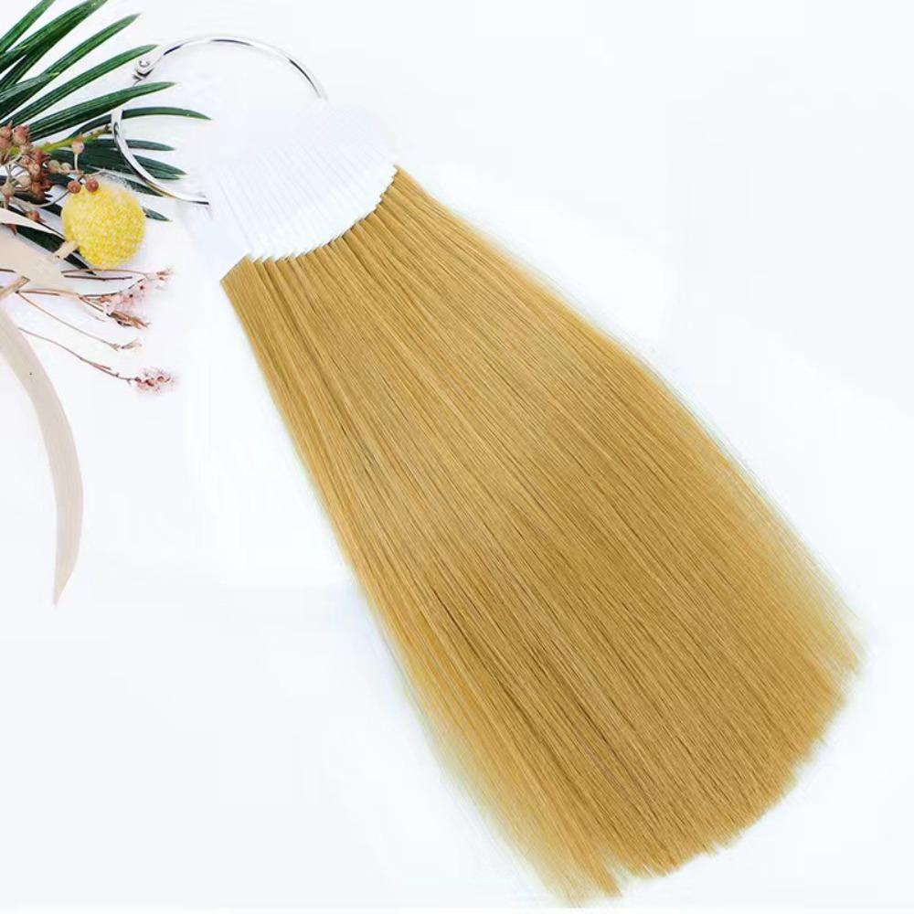 

30 шт. 20 см кольца из человеческих волос, образец для окрашивания волос, цветные пряди, салонные инструменты 7