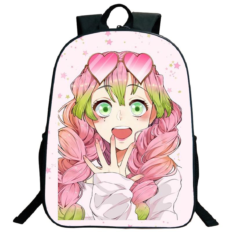 Demon Slayer Backpack Kimetsu No Yaiba Tanjiro Nezuko Kamado Teenarges Schoolbag Laptop Bag Boys Girls Rucksack Travel Shoulder Bags