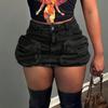 Women's Color Skirt Stretch Slim Fit Distressed Denim Skirt