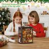 Christmas Bookend Assembled Cabin Handmade Puzzle Gift Creative 3D Three-dimensional Bookend Wooden House Model