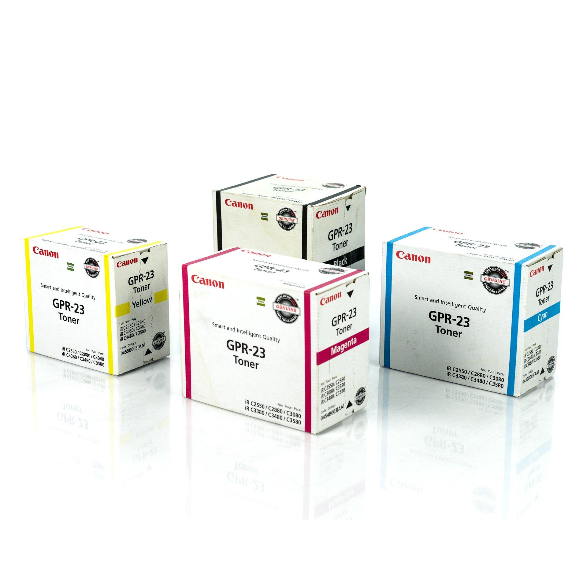 

Canon gpr-23 toner cartridge, full set (BK, C, M, Y) [parallel import goods]