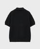 NOIRER Oversized Heavy Polo Half Knit (Black)