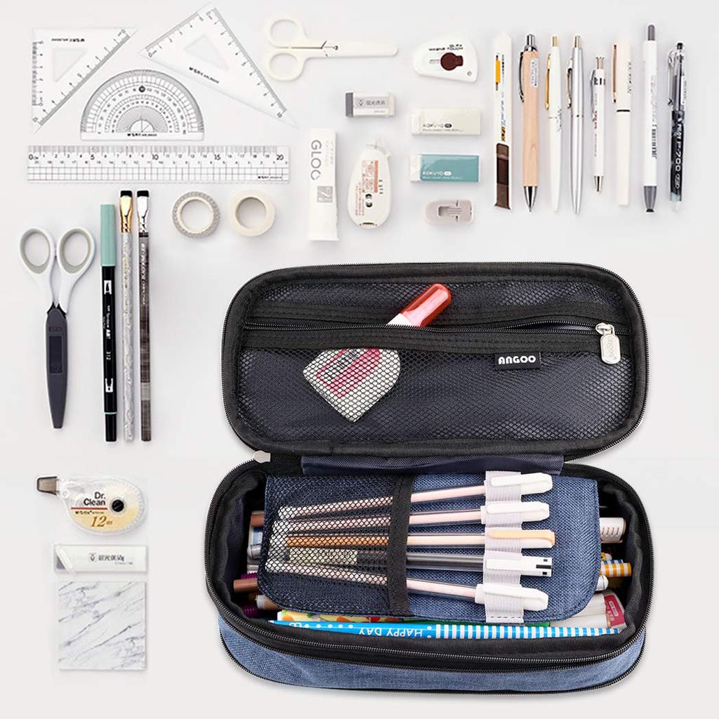 iSuperb Pen Pen Pencil Pencil Large Pencil Side High School Storage Business Elementary School High School College Junior High School Simple Case,