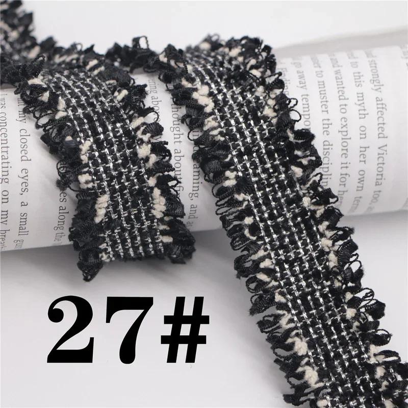 45 Yards Trim Vintage Embroidered Lace Sewing Lace Ribbon Fabric Handmade Costume Dress Sewing Trimmings Wedding Decoration