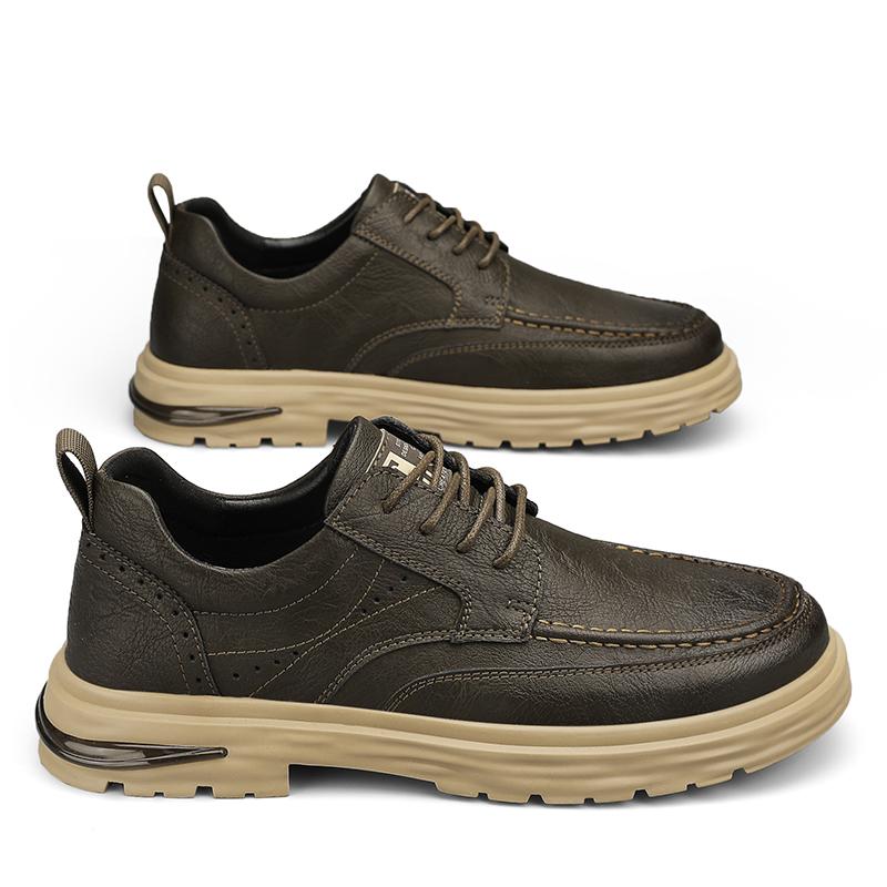 

Мода 2024 Мужская Деловая Формальная Обувь Кожаная Обувь Весна Винтажная Британская Роскошная Обувь Повседневная Уличная Противоскользящая Износостойкая Ходьба Оксфорды 45 хаки