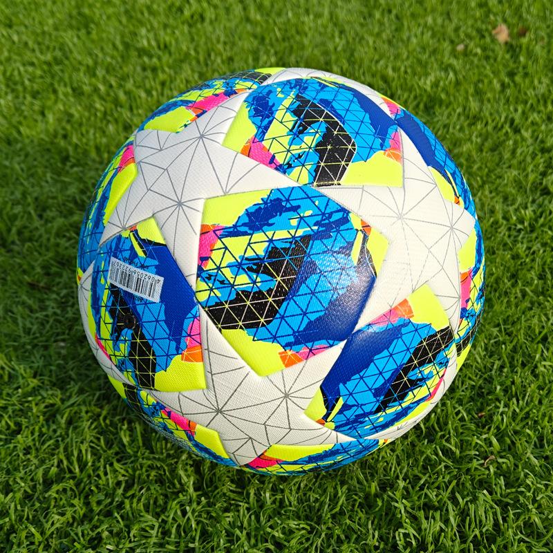 Thickened Pu Champions League Football Adult Student Training Match Ball No. 5 Machine Sticker Ball