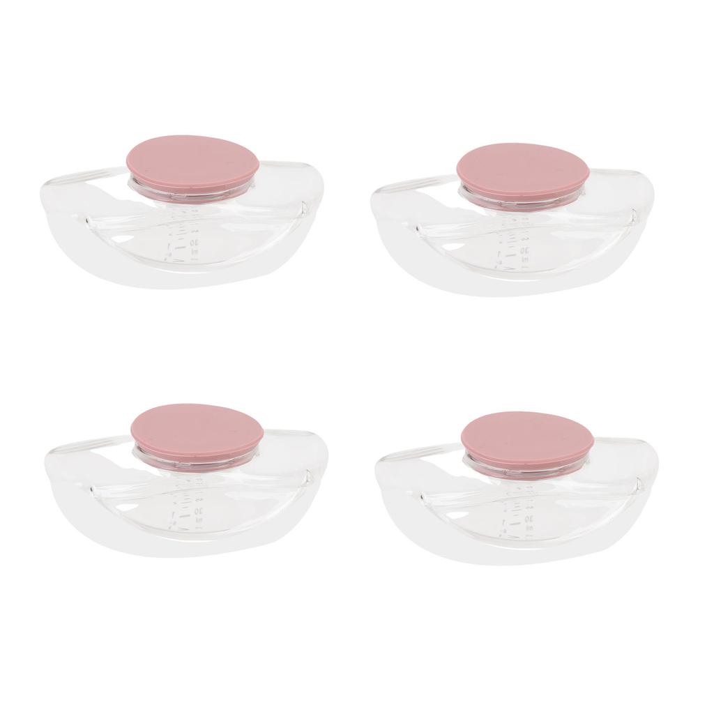 4 ks Sběrná nádobka na mateřské mléko pro nositelnou odsávačku mateřského mléka Momcozy M9, Sběrná nádobka na mléko, Příslušenství pro kojení, 150 ml