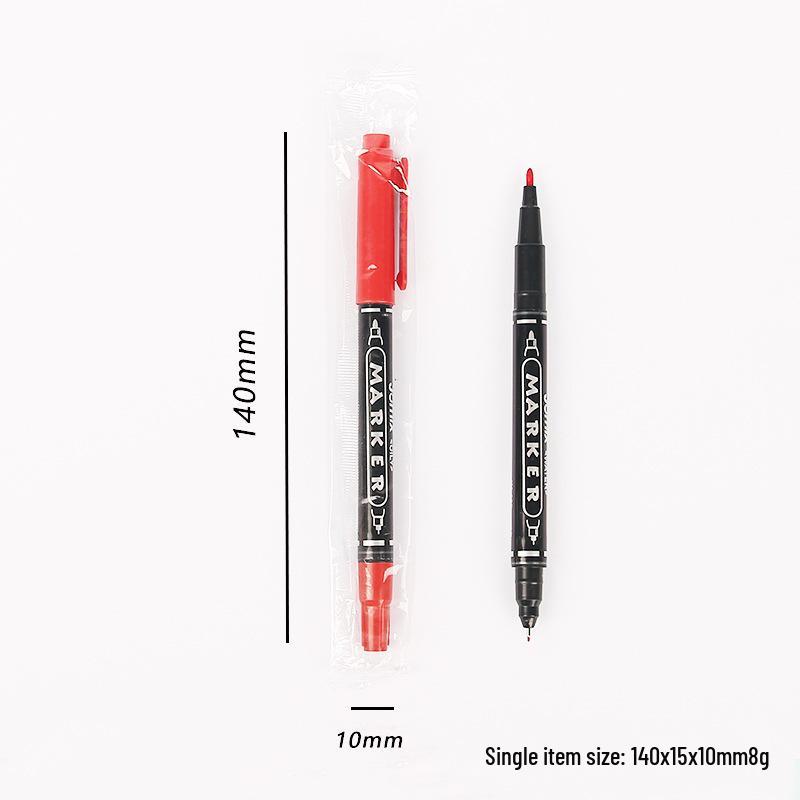 Double-Ended Black Outline Pen: Waterproof, Quick-Drying, for Art & Painting
