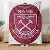 Custom Name Getafe FC Crest Blanket for Couch & Bed, Plush Cozy Fuzzy Blanket Super Soft & Warm Blankets for Fall and Winter. 0908249