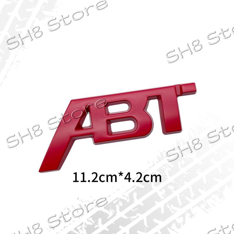 3D Kovové Logo ABT Znak na Přední Mřížku Auta Odznak na Zadní Víko Kufr Nálepka Pro SQ5 RS3 RS4 RS6 S3 S5 Q5 Q8 A3 A4 A6 Decal ABT Příslušenství