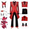 Alastor Hazbin Cosplay Costume Féminin Perruque Oreilles Headwear Ensembles Complets Anime Jeu Tenue d'Halloween pour Femmes Hommes