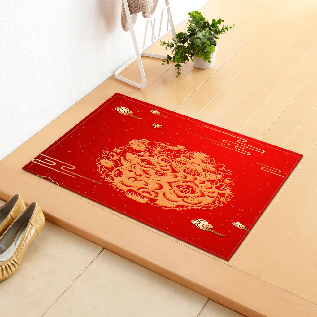 Year Of The Pig Door Mat Bathroom Floor Mat Kitchen Living Room Carpet