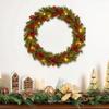 Christmas Garland With Timer Hangable Christmas Artificial Vine Garland Decoration For Window Fence Porch Arch Mantel Fireplace