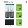 Youkeshu Herren Reine Baumwolle Maulbeerseide Antibakterielle Boxershorts