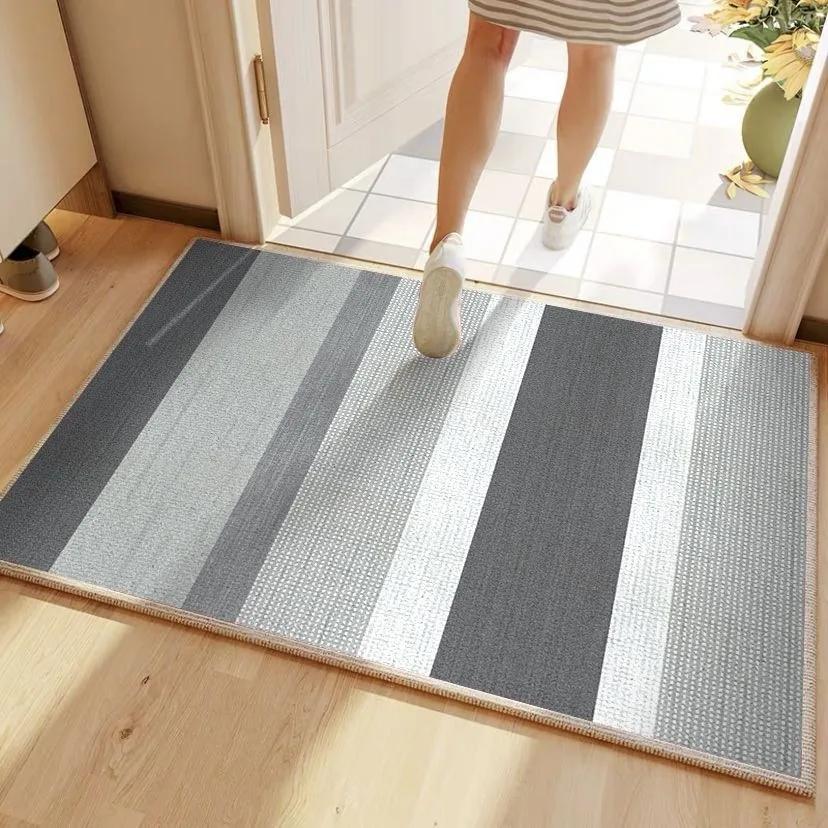 Entrance Carpet Anti-slip Anti-fouling Dirt-resistant Carpet Retro Color Ethnic Style Rugs Outdoor Welcoming Home Decoration Mat