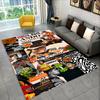 Tappeto Area 3D Lando Norris F1 Racer, Tappeto per Soggiorno Camera da Letto Divano Zerbino Decorazione, Tappetino Antiscivolo per Giochi Bambini Regalo