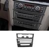 Carbon Fiber Car Center Console Air Conditioning CD Button Panel Trim Sticker For BMW 1 Series Cope/convertible E82 E88 2008-13