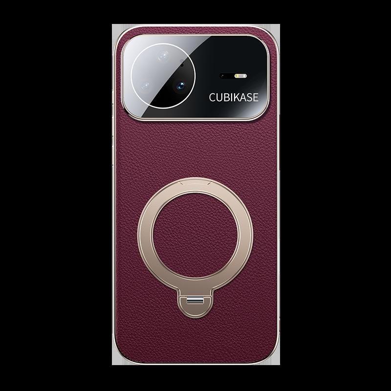 Applicable To Huawei Nova15pro Mobile Phone Case Nova14Pro New Plain Leather Bracket All-inclusive Anti-drop Protective Case 15