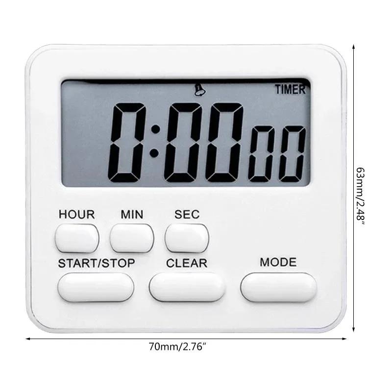 LCD Digital Display Cooking Alarm Clock Kitchen Timer Sleep Stopwatch Clock House Kitchen Accessory Countdown Timer Clock Amagi